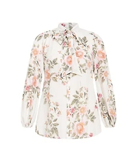 City Chic Plus Arianna Print Top