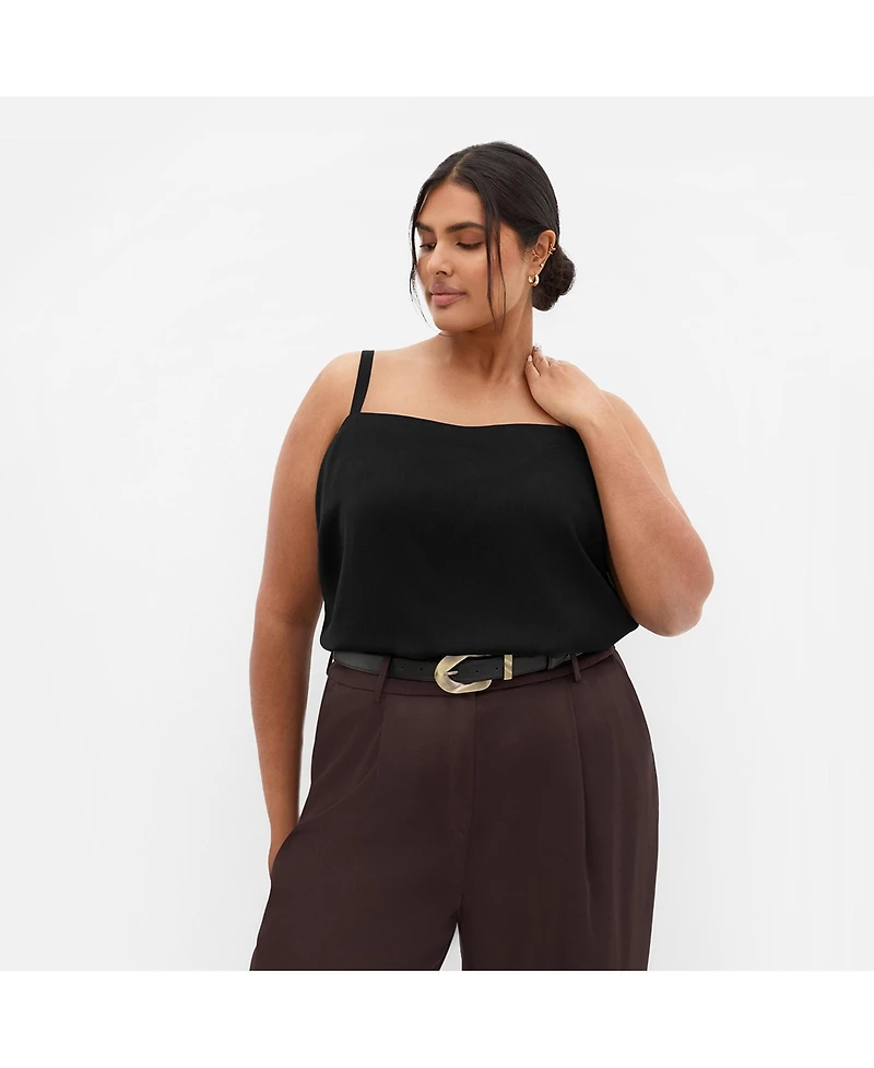 City Chic Plus Sadie Straight Neck Cami