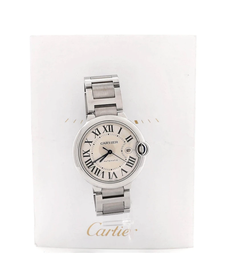 Pre-Owned Cartier Ballon Bleu de Cartier Automatic Watch in Stainless Steel 42mm