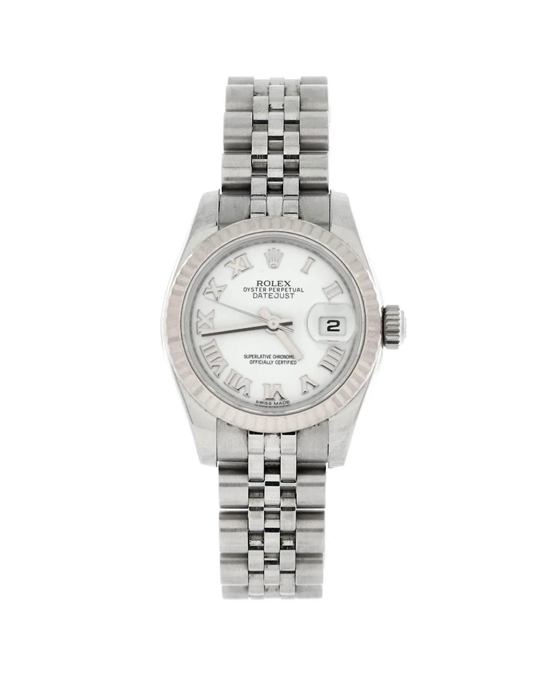 Pre-Owned Rolex Oyster Perpetual Datejust Automatic Watch in Stainless Steel and White Gold 26mm