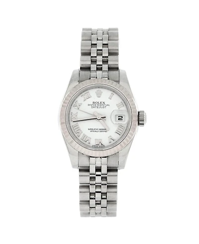 Pre-Owned Rolex Oyster Perpetual Datejust Automatic Watch in Stainless Steel and White Gold 26mm