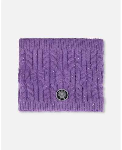Deux par Girl Lined Winter Neckwarmer Lavender - Toddler|Child
