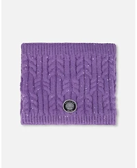 Deux par Girl Lined Winter Neckwarmer Lavender - Toddler|Child