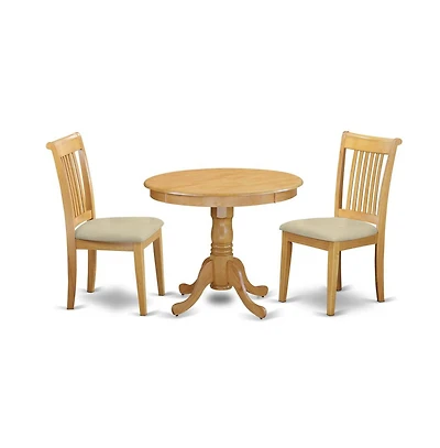 East West Furniture Dining Room Set Oak