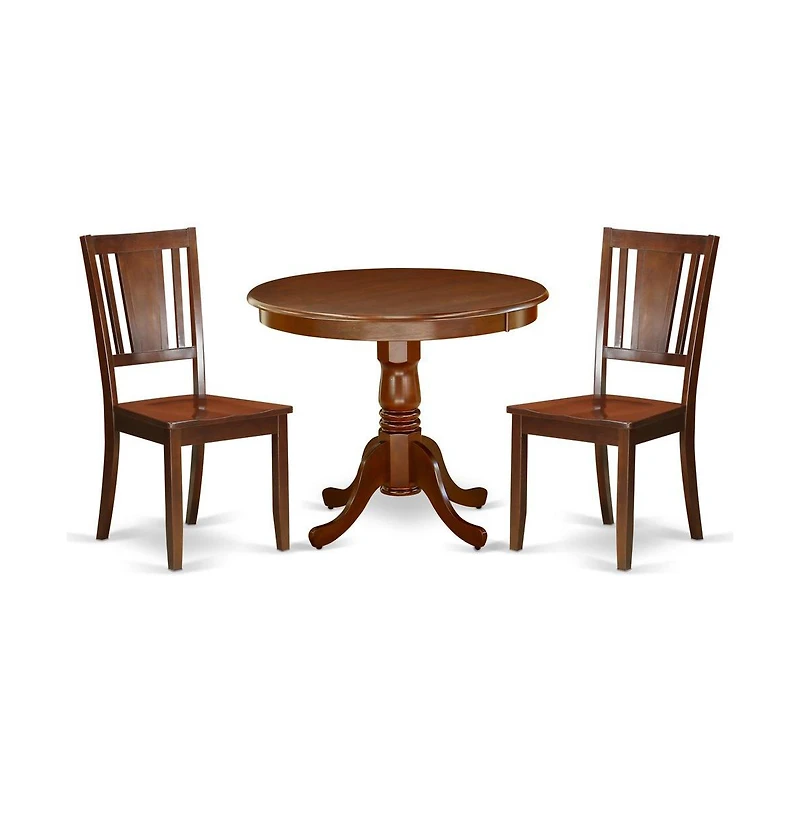 East West Furniture Dining Room Set Mahogany