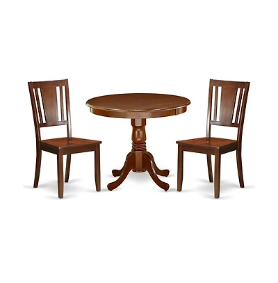 East West Furniture Dining Room Set Mahogany