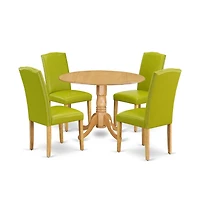 East West Furniture Dining Room Set Oak