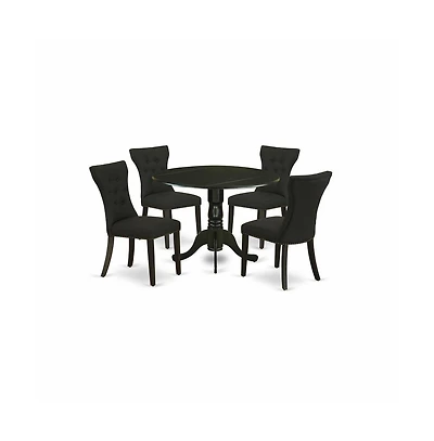East West Furniture Dining Room Set Black