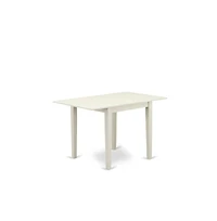 East West Furniture dining table set of two great parson chairs with Linen Fabric Baby Blue color and a gorgeous drop leaf rectangle dining table with