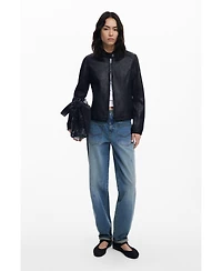 Desigual Women's Combined faux leather jacket