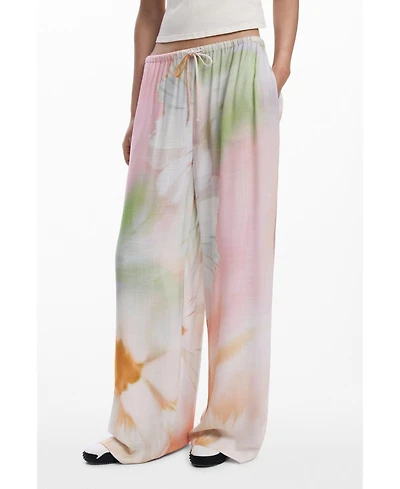 Desigual Women's Watercolor fluid pants