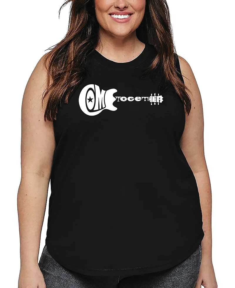 La Pop Art Plus Come Together Word Tank Top