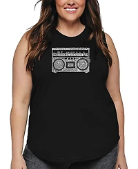 La Pop Art Plus Greatest Rap Hits of The 1980's Word Tank Top