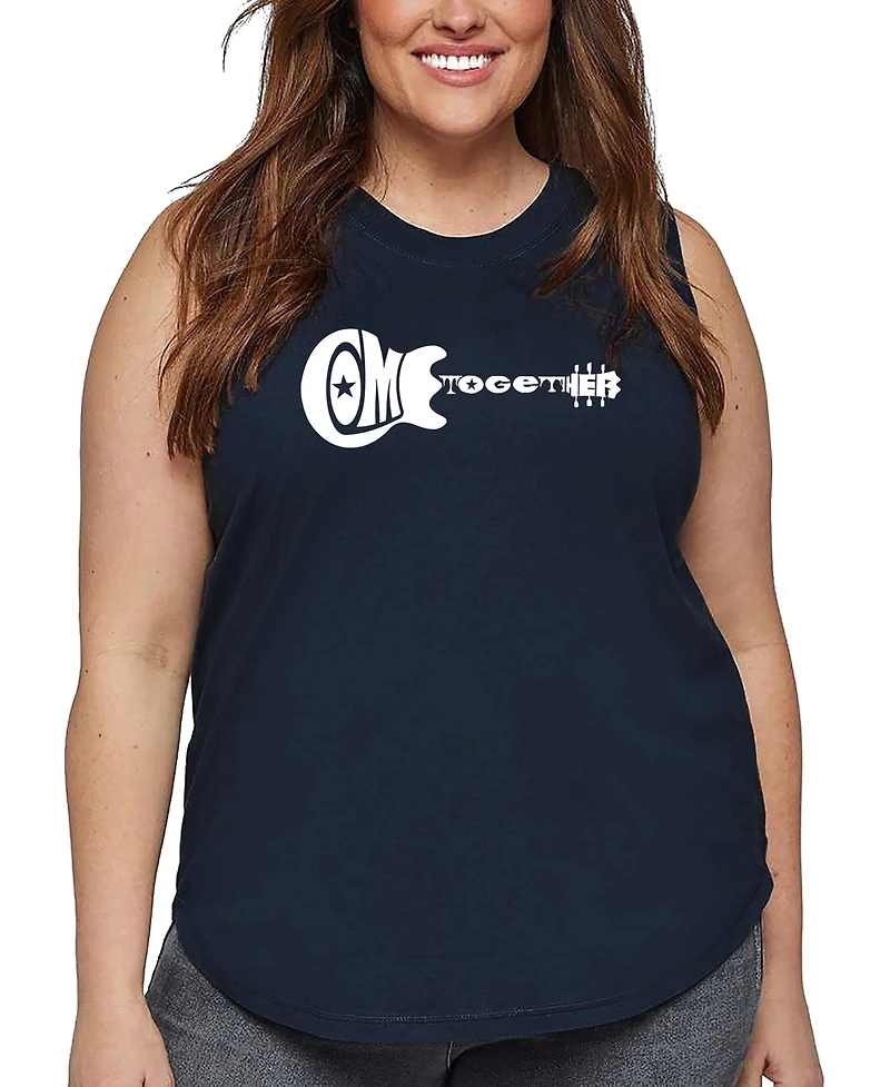 La Pop Art Plus Come Together Word Tank Top