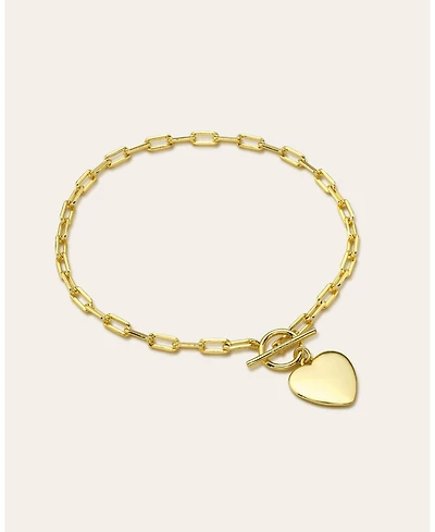 Zoe Lev Toggle Heart Bracelet