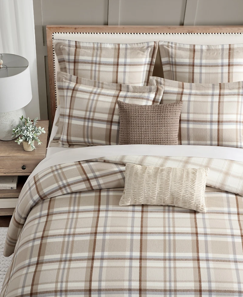 Levtex Spencer Plaid Flannel 2-Pc. Duvet Cover Set, Twin
