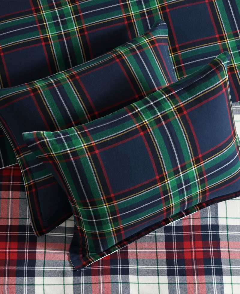 Levtex Spencer Plaid Flannel 3-Pc. Comforter Set, King/California King