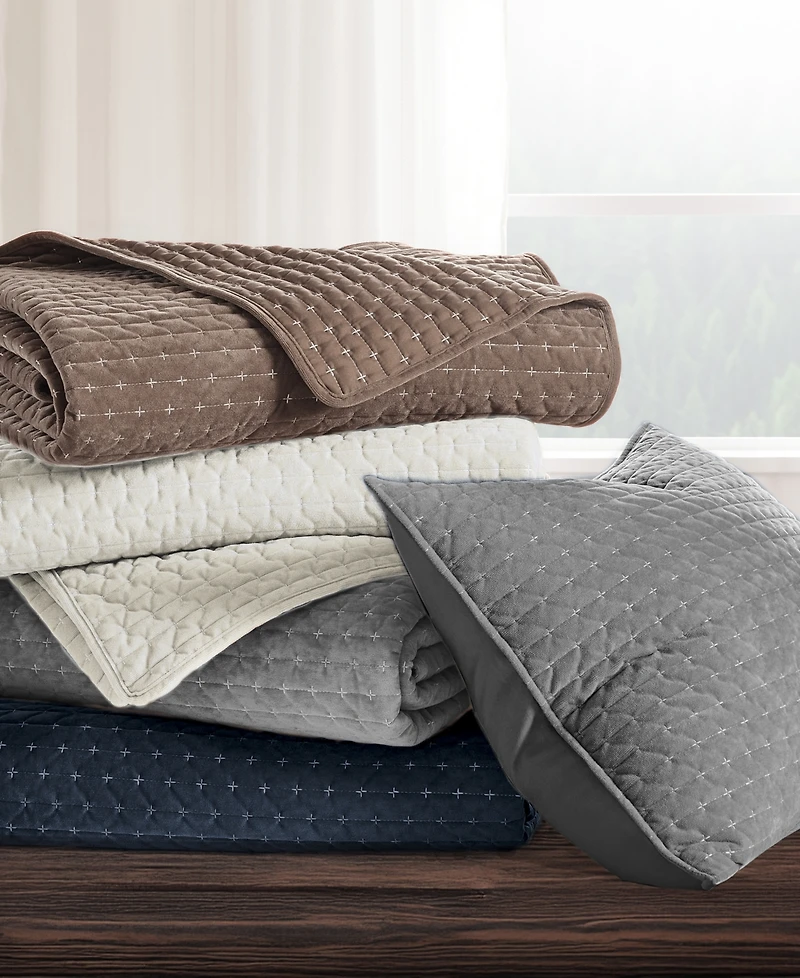 Levtex Velvet Stitch Reversible 2-Pc. Quilt Set, Twin/Twin Xl