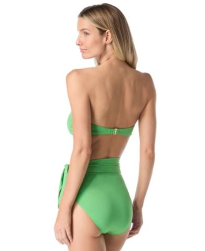 Kate Spade Womens Ring Front Bandeau Top High Waist Bottom