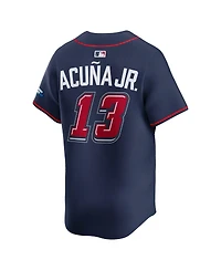 Nike Men's Ronald Acuna Jr. Navy Atlanta Braves 2025 Mlb Speedway Classic Alternate Limited Player Jersey
