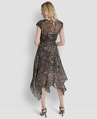 Dkny Petite Sleeveless V-Neck Dress
