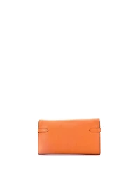 Pre-Owned Hermes Long Kelly Wallet Chevre Mysore