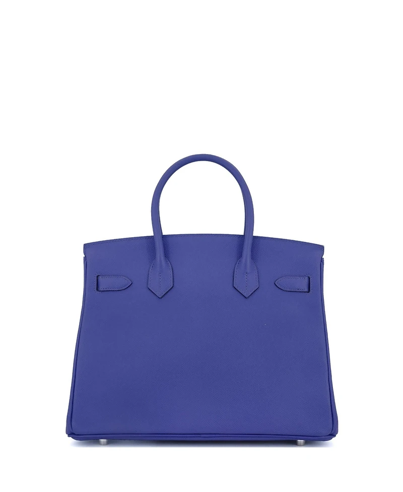 Pre-Owned Hermes Birkin Handbag Epsom with Palladium Hardware