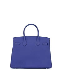 Pre-Owned Hermes Birkin Handbag Epsom with Palladium Hardware
