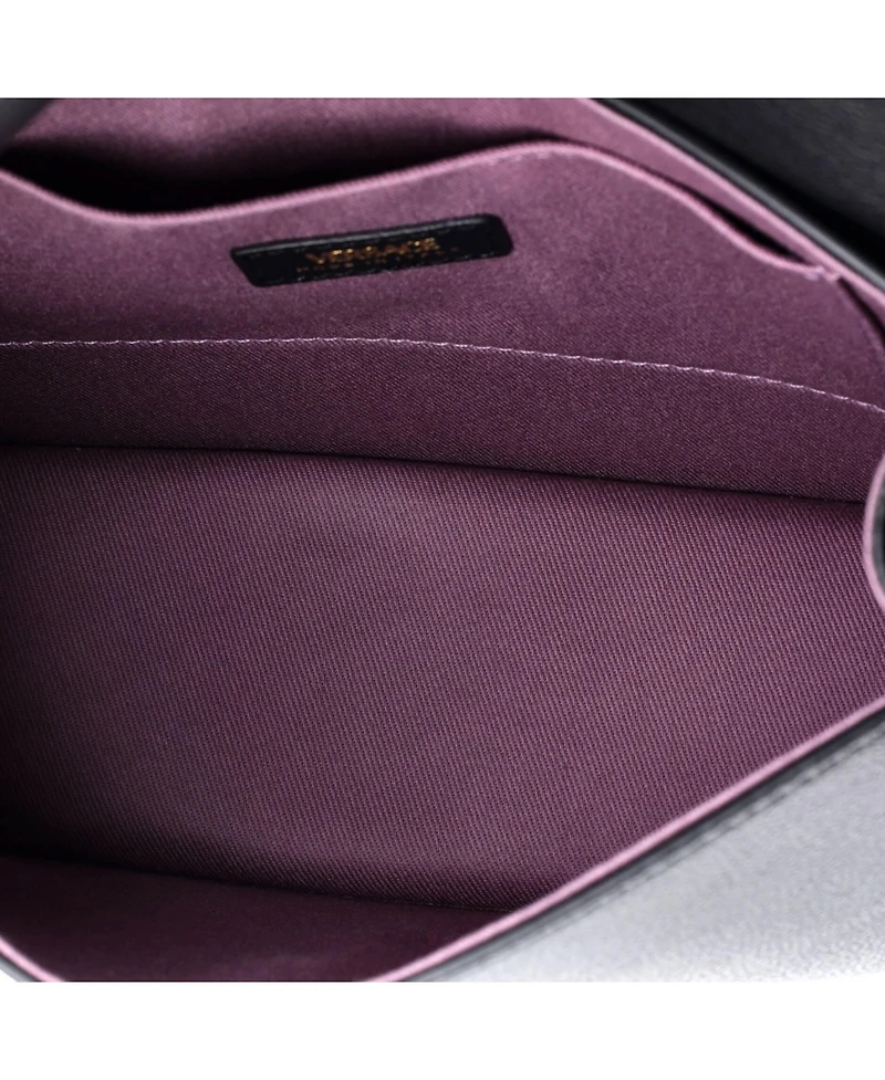 Pre-Owned Versace La Medusa Top Handle Tote Bag Leather