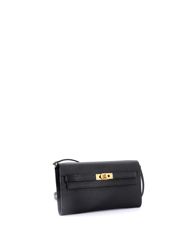 Pre-Owned Hermes Kelly To Go Wallet Chevre Mysore