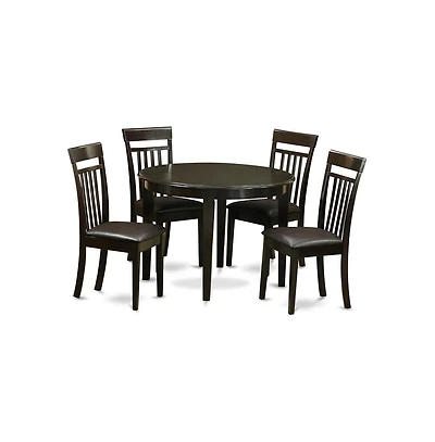 East West Furniture 5 Pc Kitchen nook Dining set-Kitchen Table and 4 Kitchen Chairs