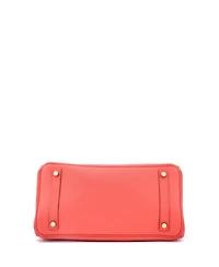 Pre-Owned Hermes Birkin 30 Handbag Red Epsom with Gold Hardware