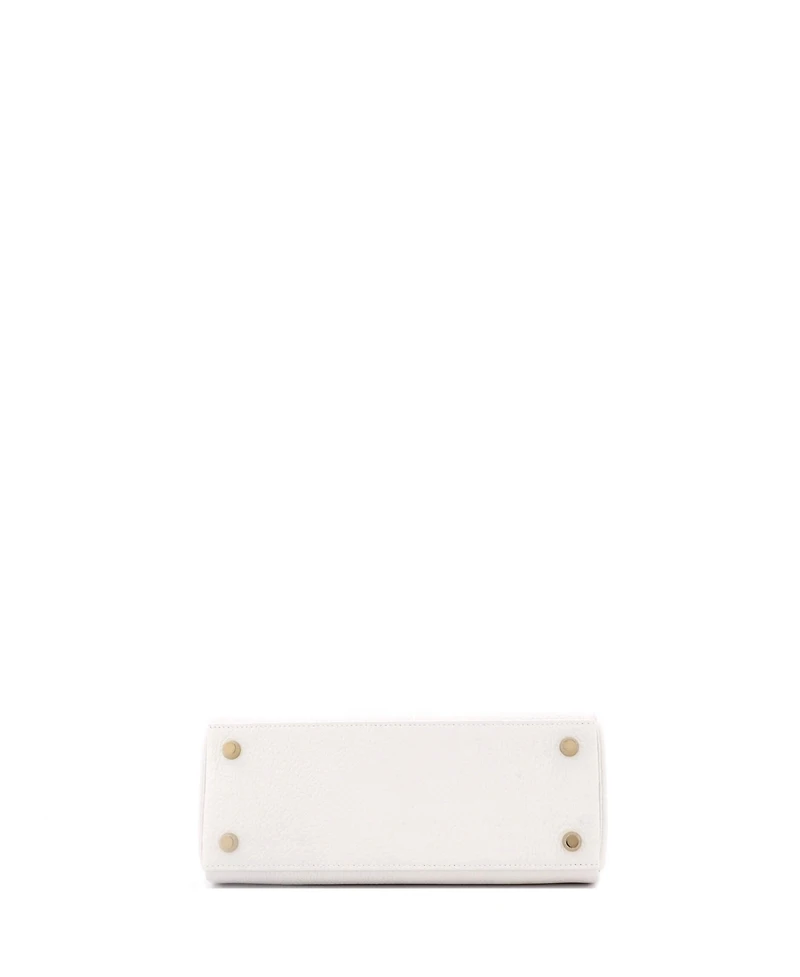 Pre-Owned Hermes Kelly 25 Handbag Light Togo with Gold Hardware