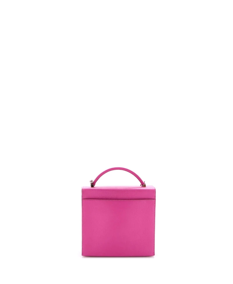 Pre-Owned Hermes Cinhetic Top Handle Bag Chevre Chamkila