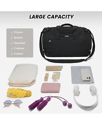Roomy Gym Bag for Men - 21 Inches Duffle with Shoe Compartment, Lightweight Travel Sports, & Weekend Trips