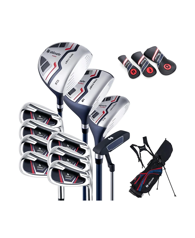 11-Piece Complete Golf Club Package Set - Blue