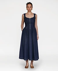 Avec Les Filles Women's Sweetheart Full Skirt Midi Dress
