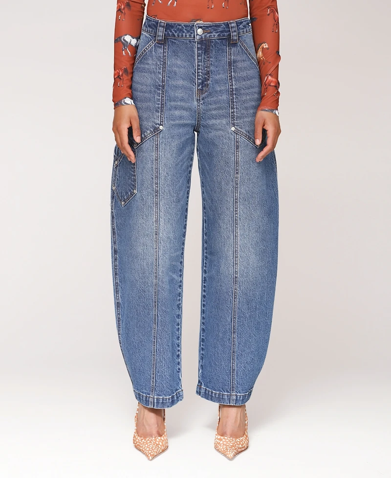 Avec Les Filles Women's Carpenter Barrel Leg Jeans