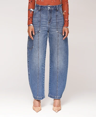 Avec Les Filles Women's Carpenter Barrel Leg Jeans