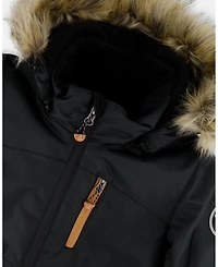 Deux par Boy Two-Piece Play Snowsuit with Contrast Jacket Brown Sugar