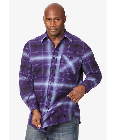 KingSize Big & Tall Stretch Flannel Shirt