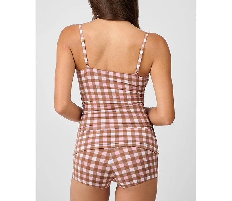 WeWoreWhat Women's Crossover Sleep Cami Tank Top