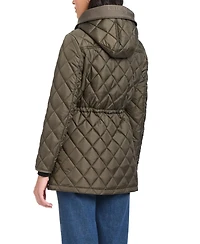 kate spade new york Women's Diamond Quilted Anorak Jacket With Hood