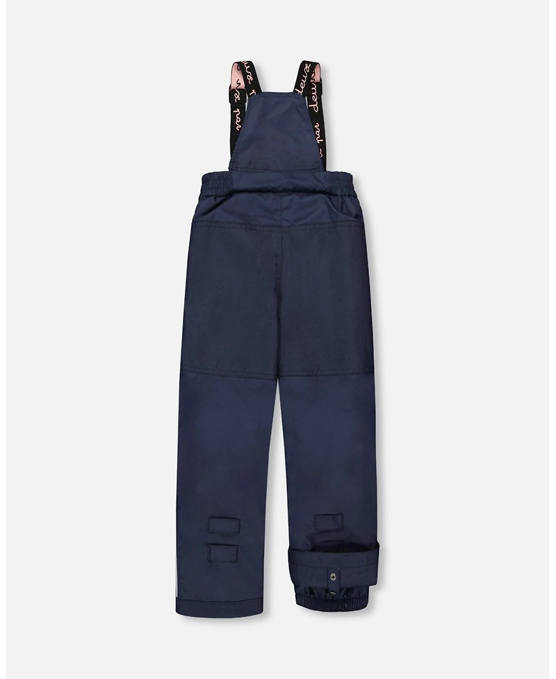 Deux par Girl Two-Piece Play Snowsuit Navy Blue and Pink - Toddler|Child