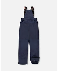 Deux par Girl Two-Piece Play Snowsuit Navy Blue and Pink - Toddler|Child