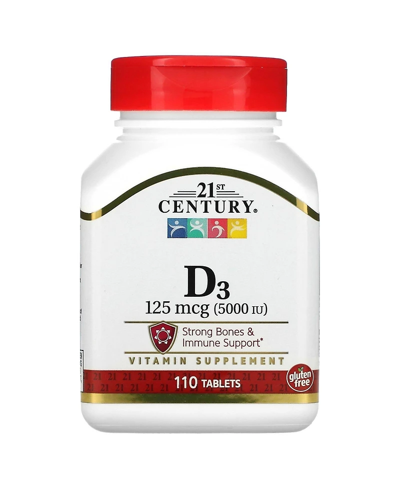 21st Century Vitamin D3 125 mcg (5 000 Iu)