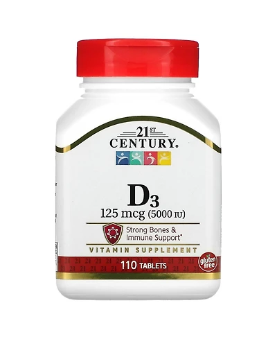 21st Century Vitamin D3 125 mcg (5 000 Iu)