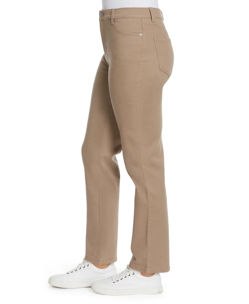 Gloria Vanderbilt Women's Amanda Colored Twill Straight-Leg Jeans