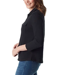 Gloria Vanderbilt Women's Ashten 3/4-Sleeve Shirt