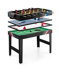 4-in-1 Multi-Game Table with Pool and Billiards